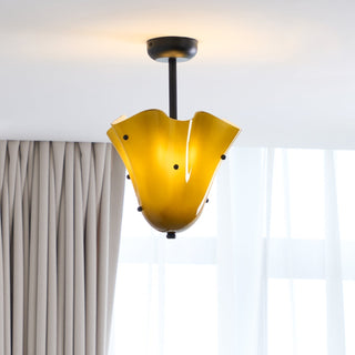 Eldis Lampe Plafond Semi-Encastrée en Verre Murano-Luire