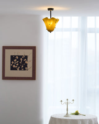 Eldis Lampe Plafond Semi-Encastrée en Verre Murano-Luire