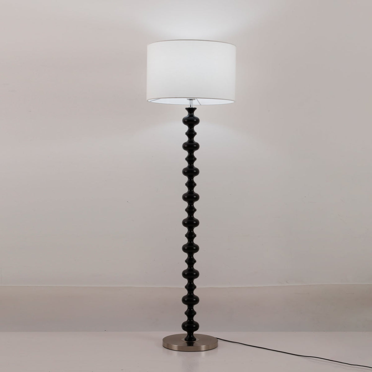 Eloisen Bois Tissu Lampadaire Minimaliste