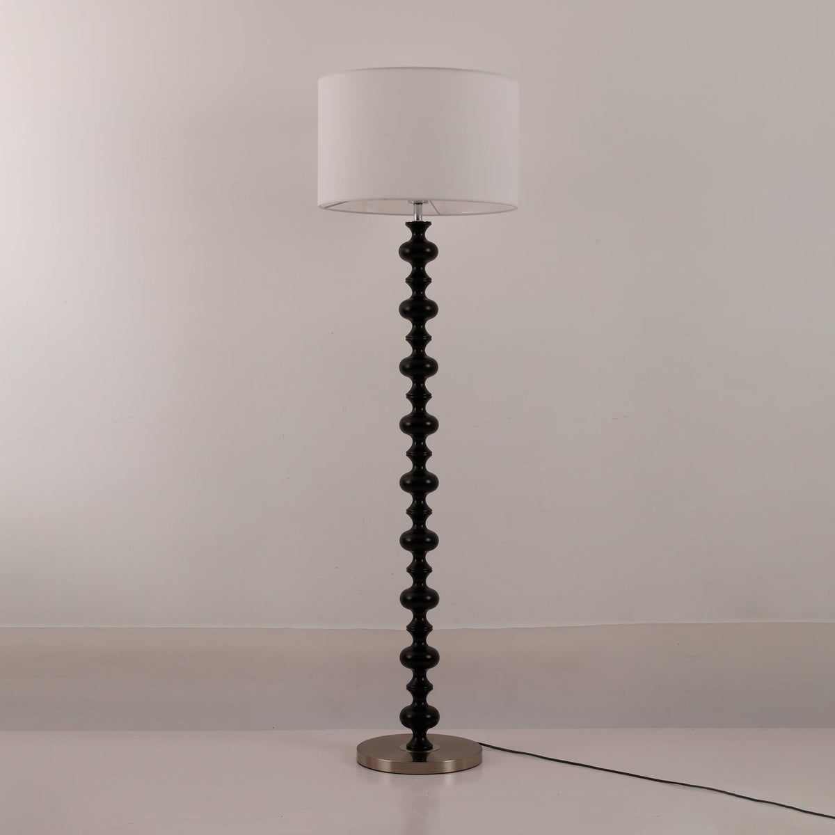 Eloisen Bois Tissu Lampadaire Minimaliste