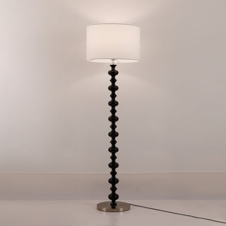 Eloisen Bois Tissu Lampadaire Minimaliste