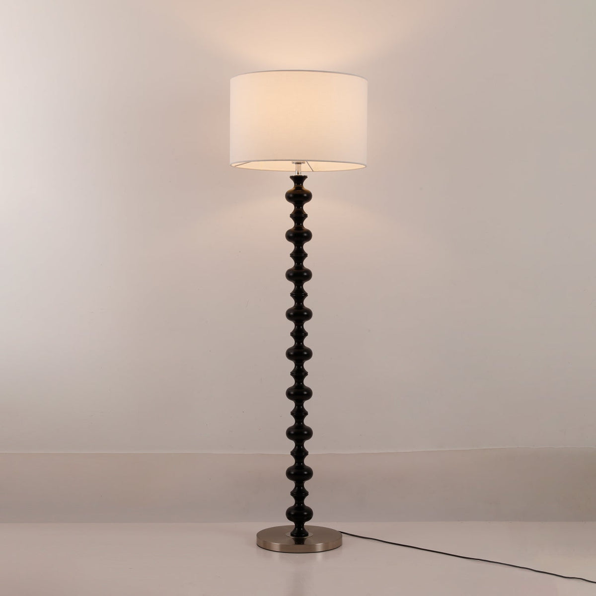 Eloisen Bois Tissu Lampadaire Minimaliste