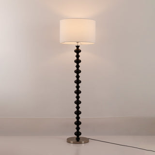 Eloisen Bois Tissu Lampadaire Minimaliste