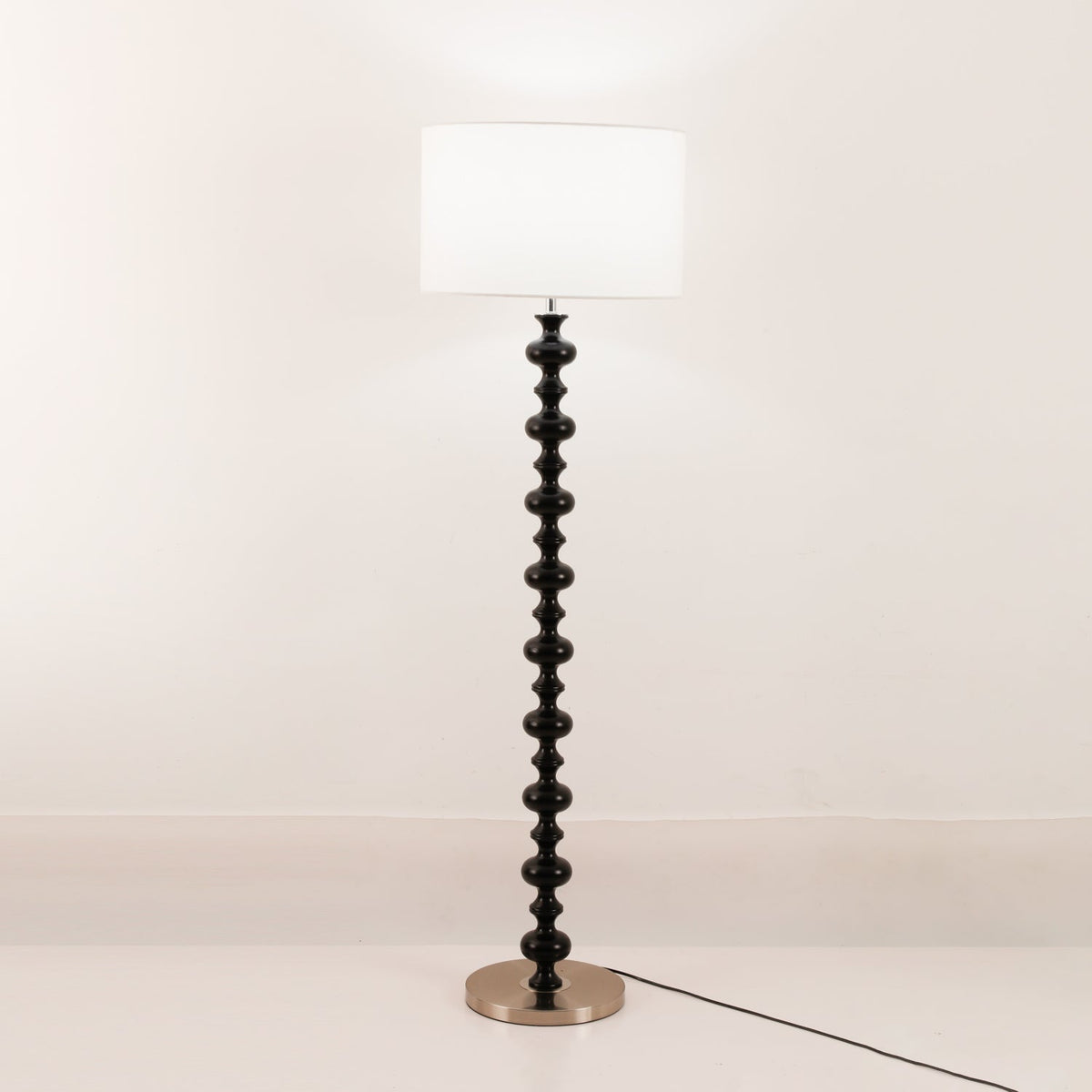 Eloisen Bois Tissu Lampadaire Minimaliste