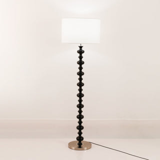 Eloisen Bois Tissu Lampadaire Minimaliste