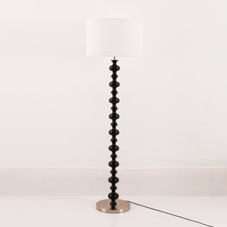 Eloisen Bois Tissu Lampadaire Minimaliste