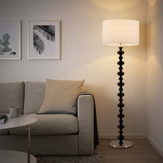 Eloisen Bois Tissu Lampadaire Minimaliste