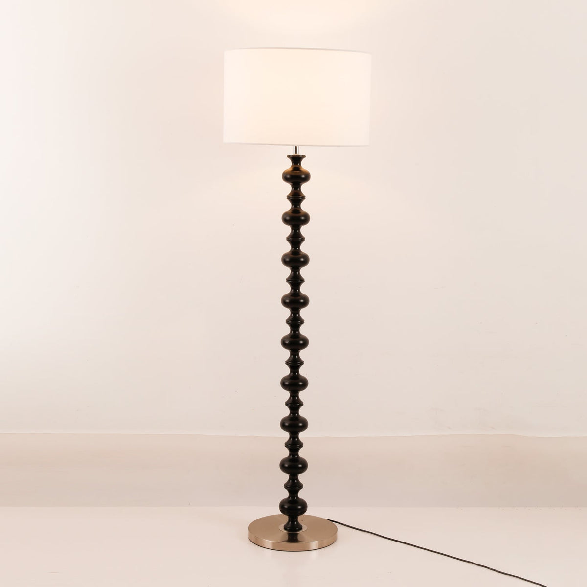 Eloisen Bois Tissu Lampadaire Minimaliste