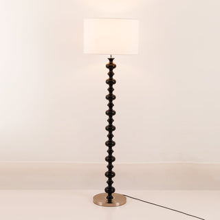 Eloisen Bois Tissu Lampadaire Minimaliste