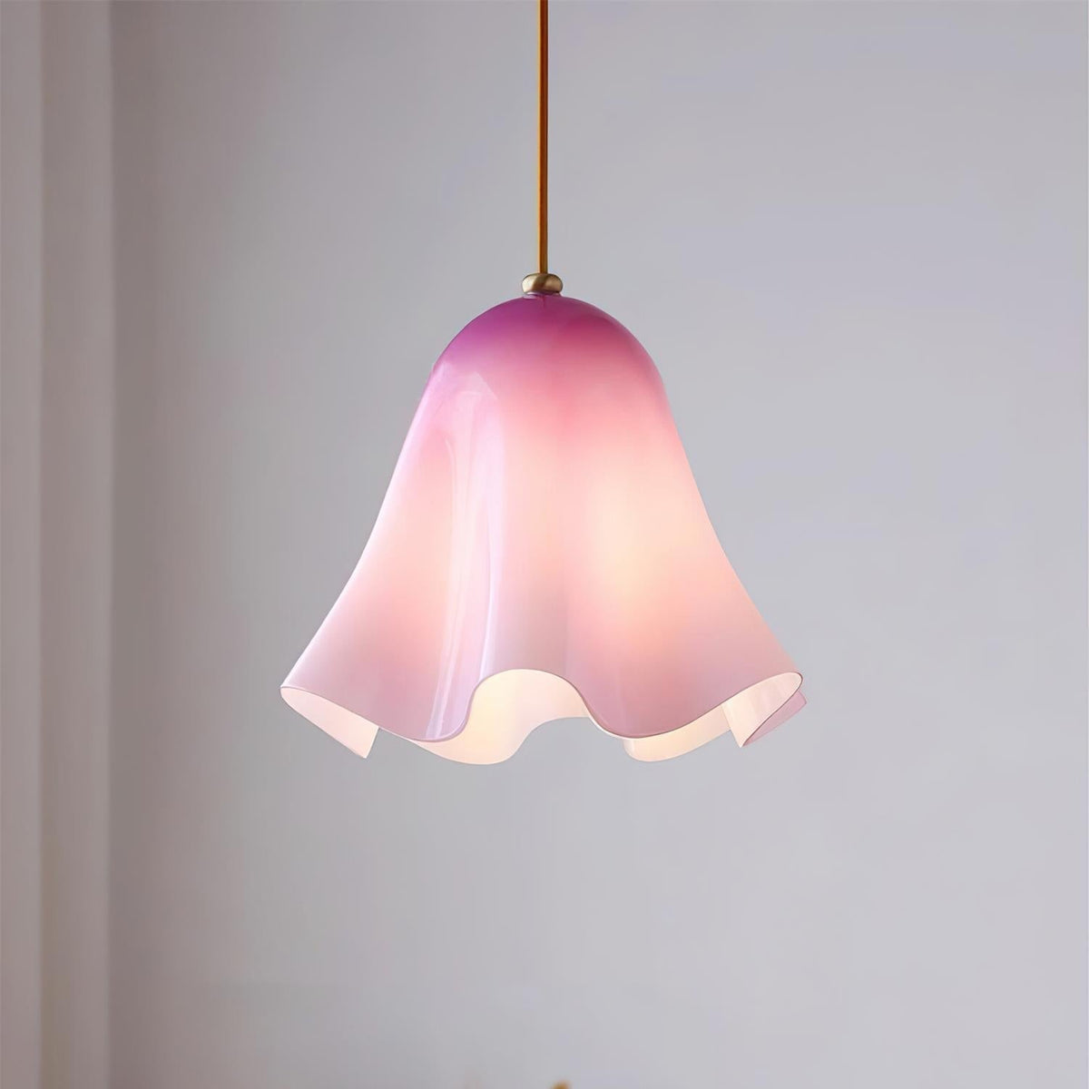 Arden Bell Glass Pendant Light-Neutral Decor