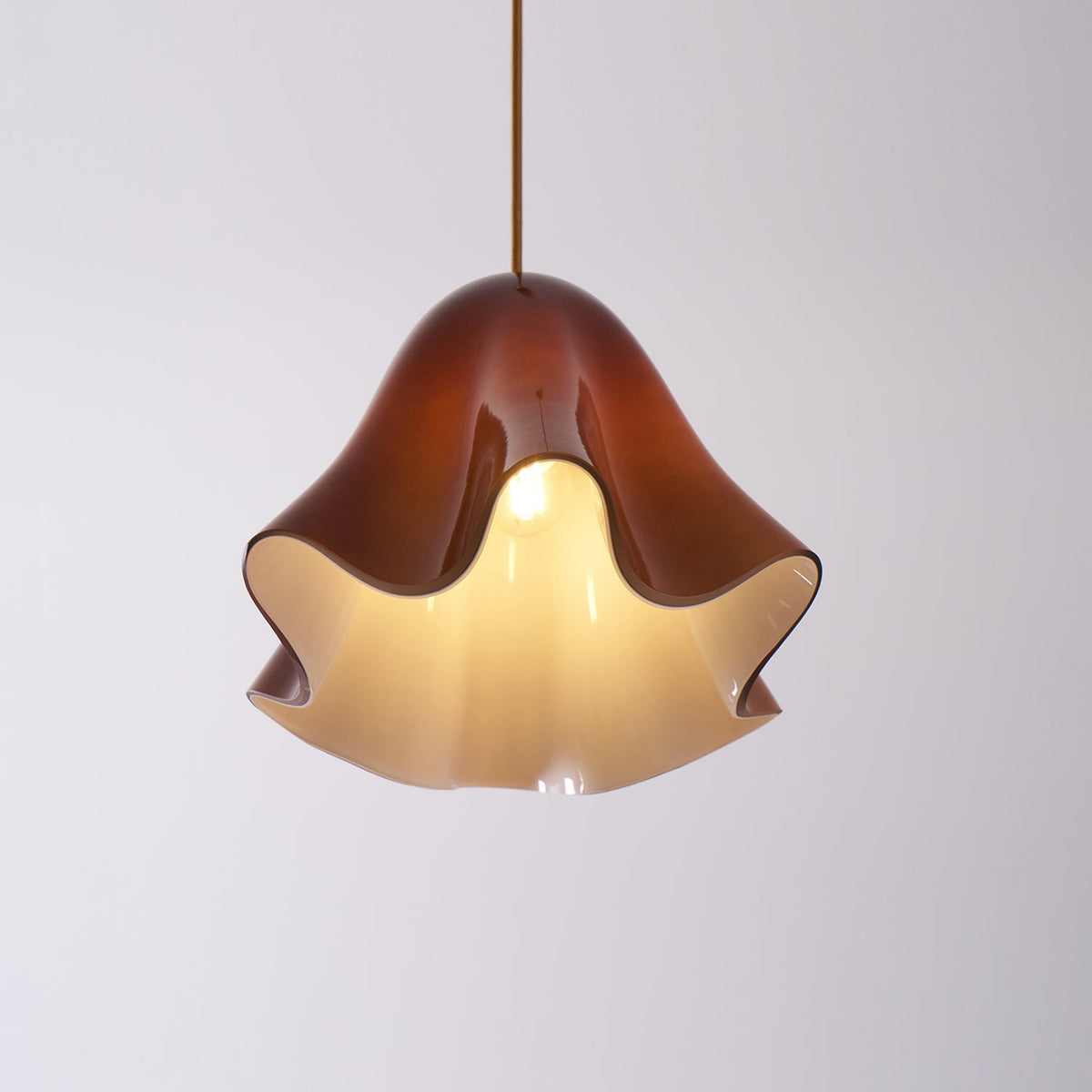 Arden Bell Glass Pendant Light-Neutral Decor