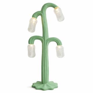 Verdant Bloom Floor Lamp-Neutral Decor