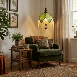 Verdant Fringe Pendant Light-Neutral Decor