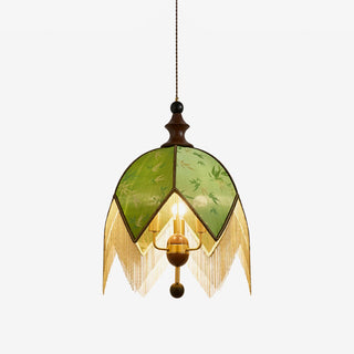 Verdant Fringe Pendant Light-Neutral Decor