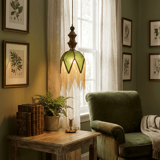 Verdant Tassel Pendant Light-Neutral Decor