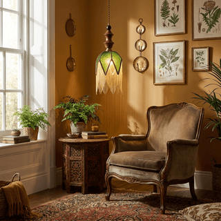 Verdant Tassel Pendant Light-Neutral Decor