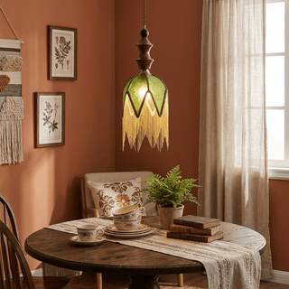 Verdant Tassel Pendant Light-Neutral Decor