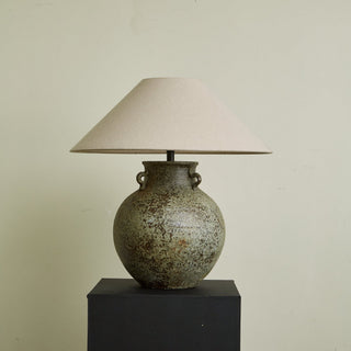 Doria Lampe de Table avec Poignée Verdigris