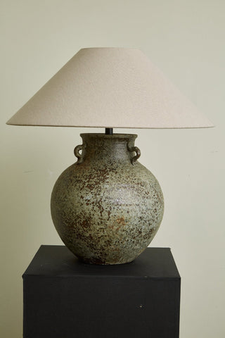 Doria Lampe de Table avec Poignée Verdigris