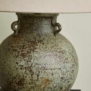 Doria Lampe de Table avec Poignée Verdigris
