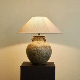Doria Lampe de Table avec Poignée Verdigris