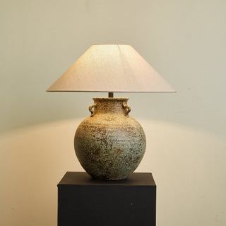 Doria Lampe de Table avec Poignée Verdigris