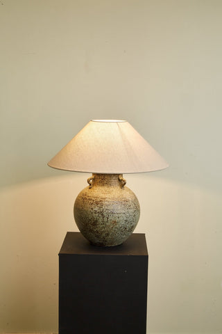 Doria Lampe de Table avec Poignée Verdigris