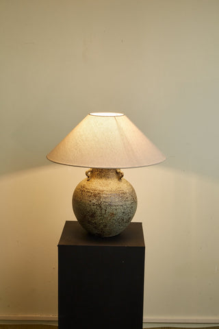 Doria Lampe de Table avec Poignée Verdigris