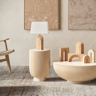 Livia Travertine Table Lamp-Neutral Decor