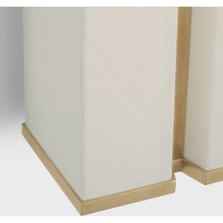 Columnar Fabric Sconce-Neutral Decor
