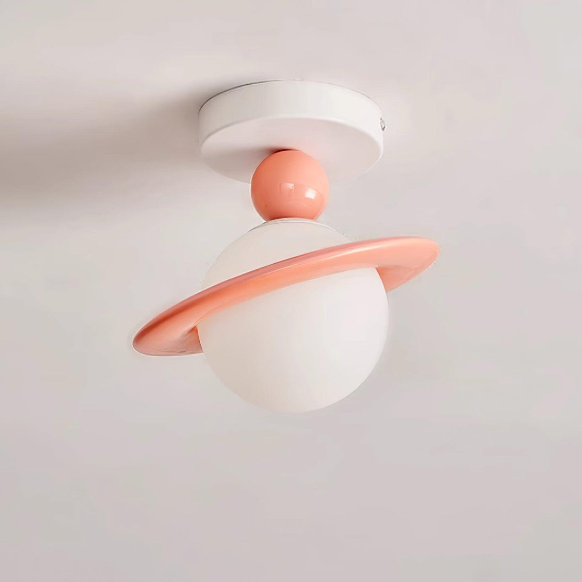 Selvian Ceiling Light Red and White Sputnik Retro-Neutral Decor