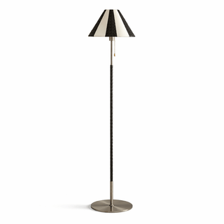 Verona Striped Floor Lamp-Neutral Decor