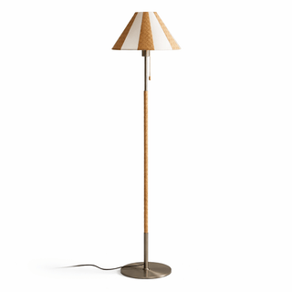 Verona Striped Floor Lamp-Neutral Decor