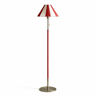 Verona Striped Floor Lamp-Neutral Decor