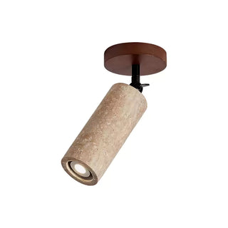 Zarinila Cylindrique-Tube Travertin Luminaire Mural