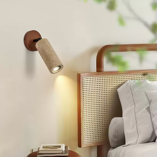 Zarinila Cylindrique-Tube Travertin Luminaire Mural