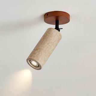 Zarinila Cylindrique-Tube Travertin Luminaire Mural
