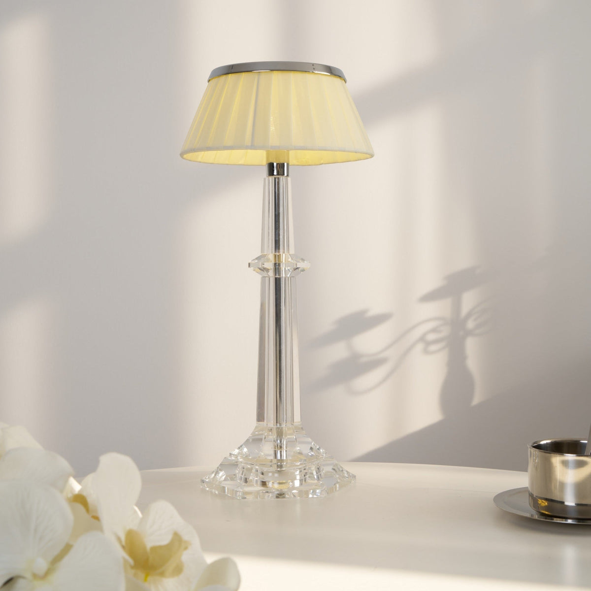 Haloza Lampe de Table en Tissu Luxueuse