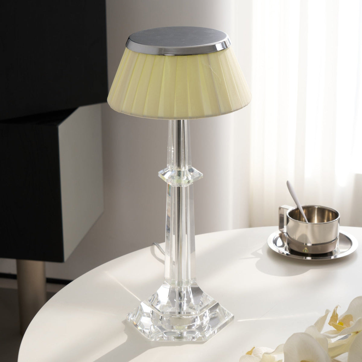Haloza Lampe de Table en Tissu Luxueuse