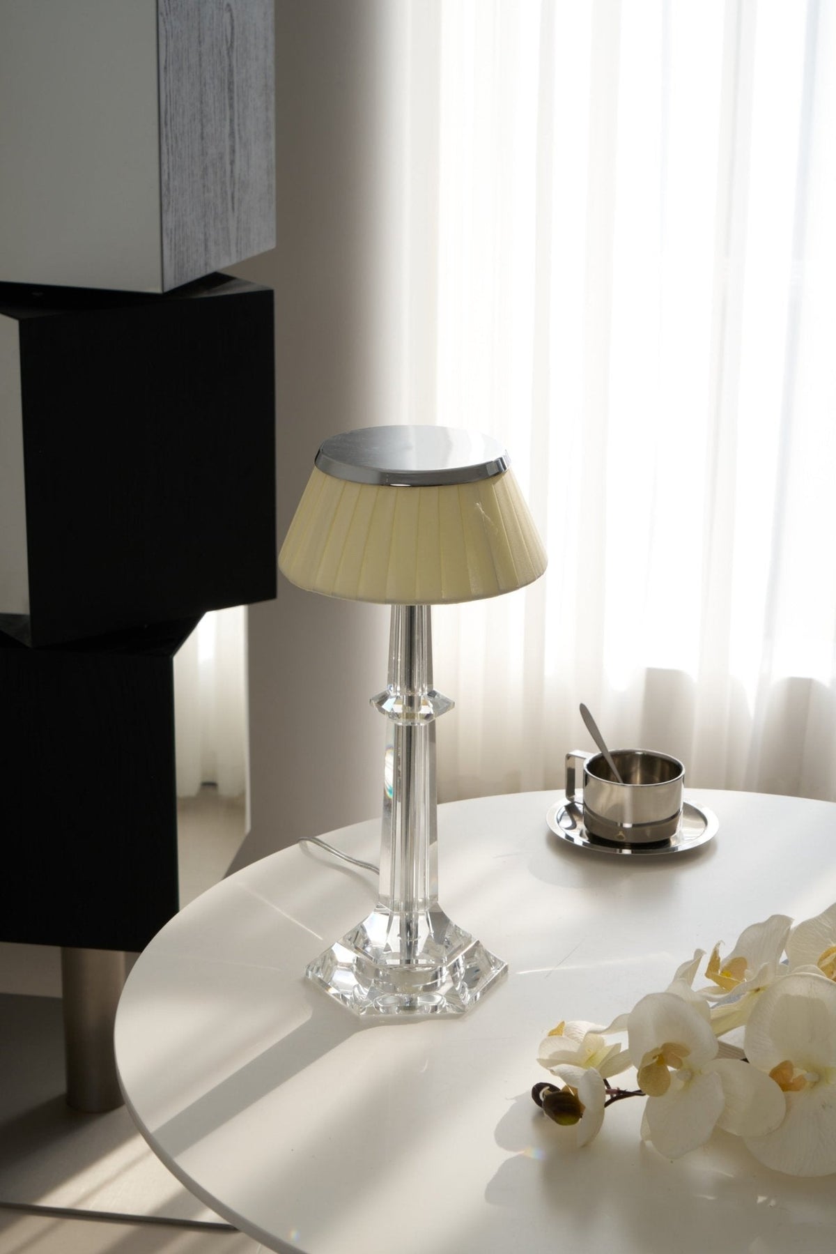 Haloza Lampe de Table en Tissu Luxueuse