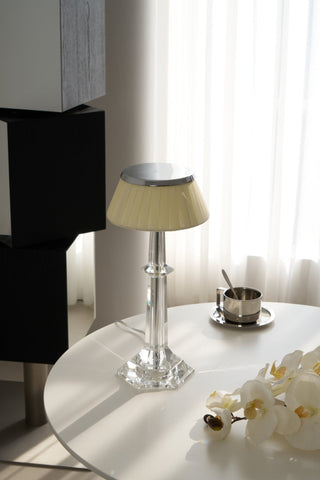 Haloza Lampe de Table en Tissu Luxueuse