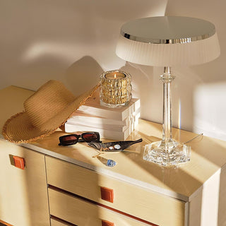 Haloza Lampe de Table en Tissu Luxueuse