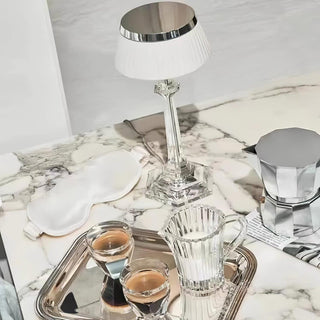Haloza Lampe de Table en Tissu Luxueuse