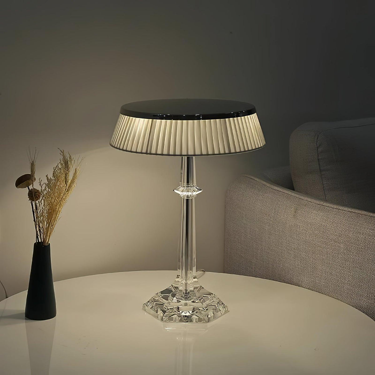 Haloza Lampe de Table en Tissu Luxueuse