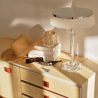 Haloza Lampe de Table en Tissu Luxueuse