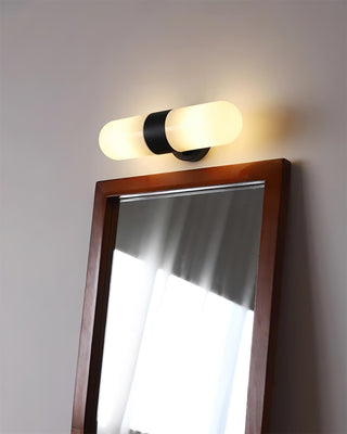 Vertical Capsule Glass Wall Sconce-Neutral Decor
