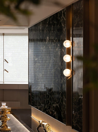Vertical Balls Bar Sconce-Neutral Decor