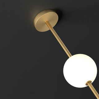 Halo Lampe suspendue moderne en laiton