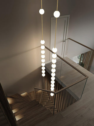 Halo Lampe suspendue moderne en laiton