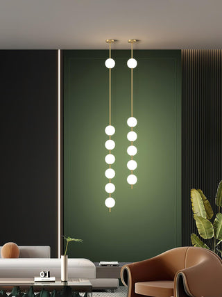 Halo Lampe suspendue moderne en laiton